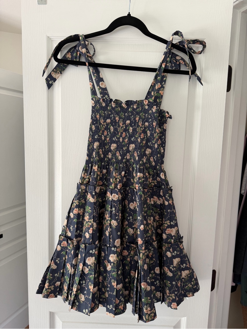 The Ribbon Charlotte Nap Dress - Navy Bluebonnet Size S Navy Blue